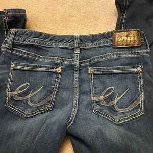 Express jeans size 8 worn once bootcut low rise